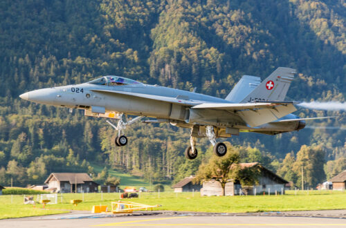 Meiringen Airbase, Switzerland, F/A-18 Hornet and F-5 Tigers, Fliegerstaffel 11, Alpine Air Base